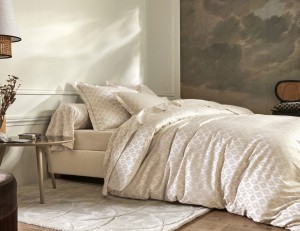 Постельное белье 2 спальное евро FELINE CHANVRE от Blanc des Vosge