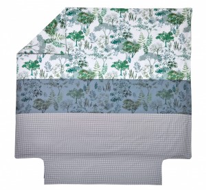 Постельное белье 2 спальное евро EN FORET MOUSSE от Blanc des Vosge