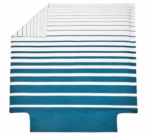 Постельное белье 2 спальное евро GRAND LARGE BLEU PAON от Blanc des Vosge