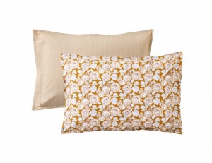 Постельное белье 2 спальное евро INDIENNE OCRE от Blanc des Vosge