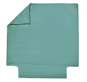 Постельное белье из сатина 2 спальное евро PLAIN CELADON от Blanc des Vosge