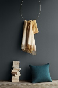 Плед 130x200 Elvang HORIZON yellow ocher