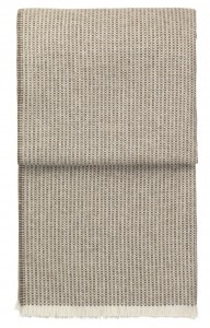 Плед 130x190 Elvang Bricks  (white/latte/coffee)