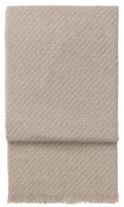 Плед 130x190 Elvang DIAGONAL beige/ latte