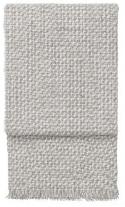Плед 130x190 Elvang DIAGONAL white/light grey