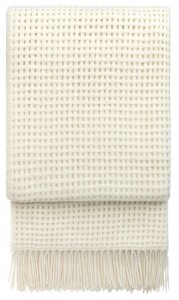 Плед 130x200 Elvang BASKET off white