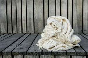 Плед 130x200 Elvang BASKET off white