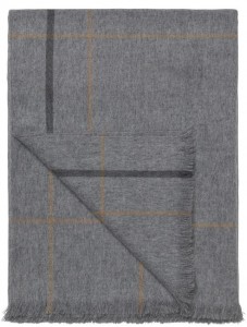 Плед 130x200 Elvang SQUARE light grey