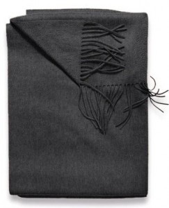 Плед кашемировый TRENTINO CHARCOAL 140х180 от SOFIACASHMERE