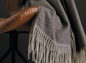 Плед кашемировый HIMALAYA EBENE 130х180 от Blanc des Vosges