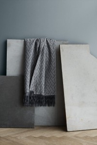 Плед из бэби альпаки AMAZING grey blue/grey 130х200 от ELVANG