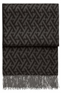 Плед из бэби альпаки Amazing throw (black/grey) 130х200 от ELVANG