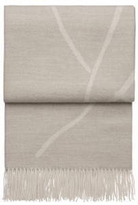 Плед из бэби альпаки WILDFLOWER beige/white 130х200 от ELVANG