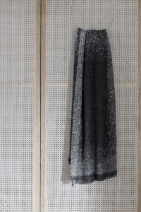 Плед из бэби альпаки VULCANIC dark grey/light grey 130х190 от ELVANG