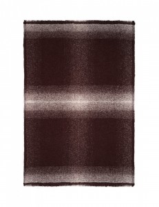 Плед из бэби альпаки VULCANIC chocolate/white 130х190 от ELVANG
