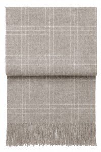 Плед из бэби альпаки SUPERIOR beige/white 130х200 от ELVANG