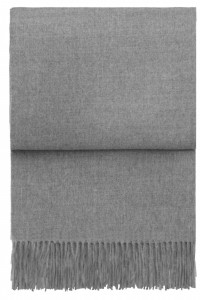 Плед из бэби альпаки LUXURY light grey 130х200 от ELVANG