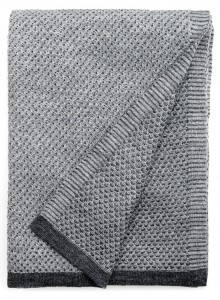 Плед из бэби альпаки RAINDROPS grey 130х180 от ELVANG