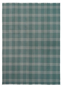 Плед из бэби альпаки CHECK light grey/camelgreen / light green 130х200 от ELVANG