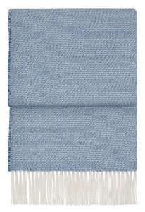 Плед из бэби альпаки BREEZE pacific/lagoon/white 130х200 от ELVANG