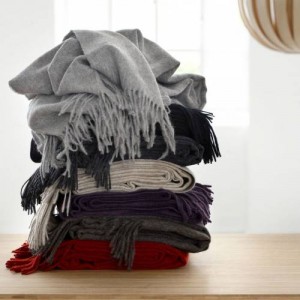 Плед альпака/овечья шерсть CLASSIC dark grey 130х200 от ELVANG