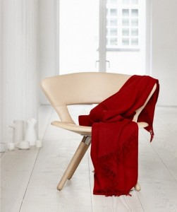 Плед альпака/овечья шерсть CLASSIC red 130х200 от ELVANG