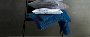 Покрывало вафельное 240х260 ELECTRE NAVY от Blanc des Vosges