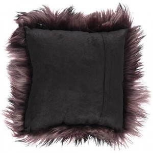 Подушка декоративная мех тибетской козы  40x40 Black/Brown от Natures Collection