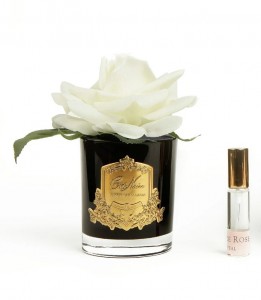 Ароматическая роза FRENCH ROSE ivory черная ваза от Cote Noir