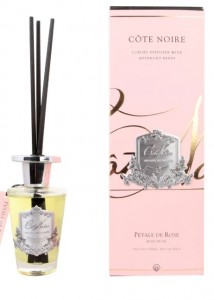 Ароматический диффузор 150 мл Cote Noir PETAL DE ROSE серебряный декор