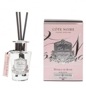 Ароматический диффузор 90 мл Cote Noir PETAL DE ROSE серебряный декор