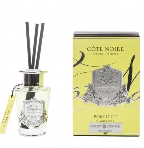 Ароматический диффузор 90 мл Cote Noir POIRE D'ETE серебряный декор