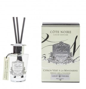 Ароматический диффузор 90 мл Cote Noir CITRON VERT серебряный декор