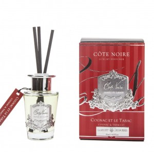 Ароматический диффузор 90 мл Cote Noir COGNAC ET LE TABAC серебряный декор