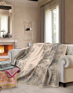 Плед кашемировый с шелком ORIONE 0104 140х180 от MARZOTTO