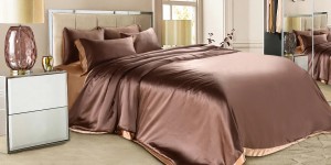 Luxe Dream Шелковое постельное белье Шоколад евро эксклюзивная коллекция