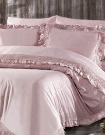 Постельное белье  HELEN пудра евро от Grazie Home