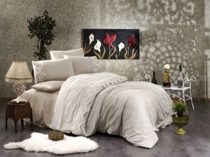 Постельное белье L?LY коричневый евро от Grazie Home
