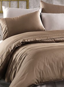 Постельное белье ALIX коричневый/темно коричневый евро от Grazie Home