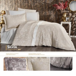 Постельное белье SILVIA кремовыйй евро от Grazie Home