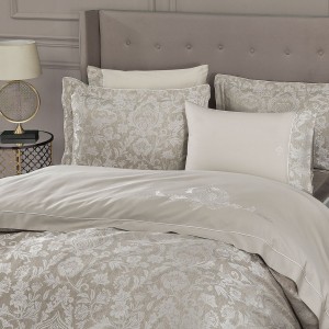 Постельное белье FORTUNY лен бежевый евро макси от Tivolyo home