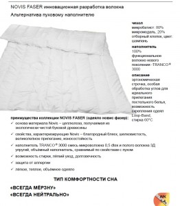 Одеяло с искусственным наполнителем Traumina Novis faser (WK 2) 155х200