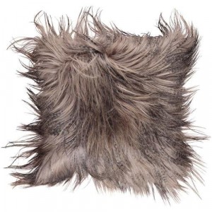 Подушка декоративная мех монгольской козы 50x50 Mongolian Dusty Taupe от Natures Collection