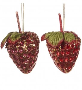 Новогоднее украшение Клубничка STRAWBERRY от GOODWILL