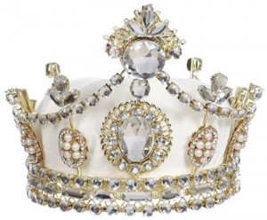 Новогоднее украшение верхушка корона MET.FABR.JEWEL CROWN TT CRM от GOODWILL