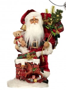 Новогоднее украшение Дед Мороз на печной трубе LED L.FABR.SANTA CLIMB.CHIMNEY от GOODWILL
