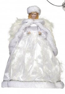 Новогоднее украшение верхушка ангел TOPPER PEARL ANGEL 45 см от GOODWILL