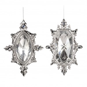 Новогоднее украшение Кристалл серебро CRYSTAL от GOODWILL