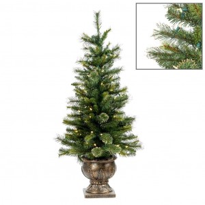 Ёлка новогодняя в кашпо с подсветкой LED L.PINE TREE IN POT GRN  от GOODWILL