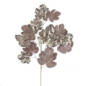 Новогоднее украшение Металлическая фиговая ветвьот METALLIC FIG LEAF от GOODWILL